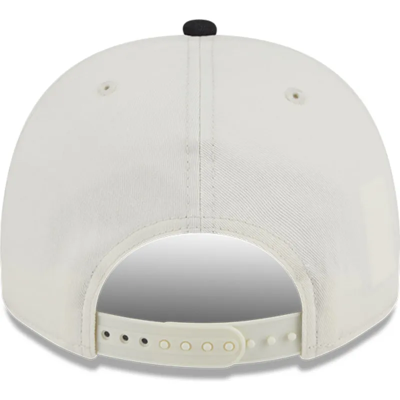 beige-och-svart-bojd-keps-snapback-9fifty-a-frame-chainstitch-san-jose-sharks-nhl-fran-new-era