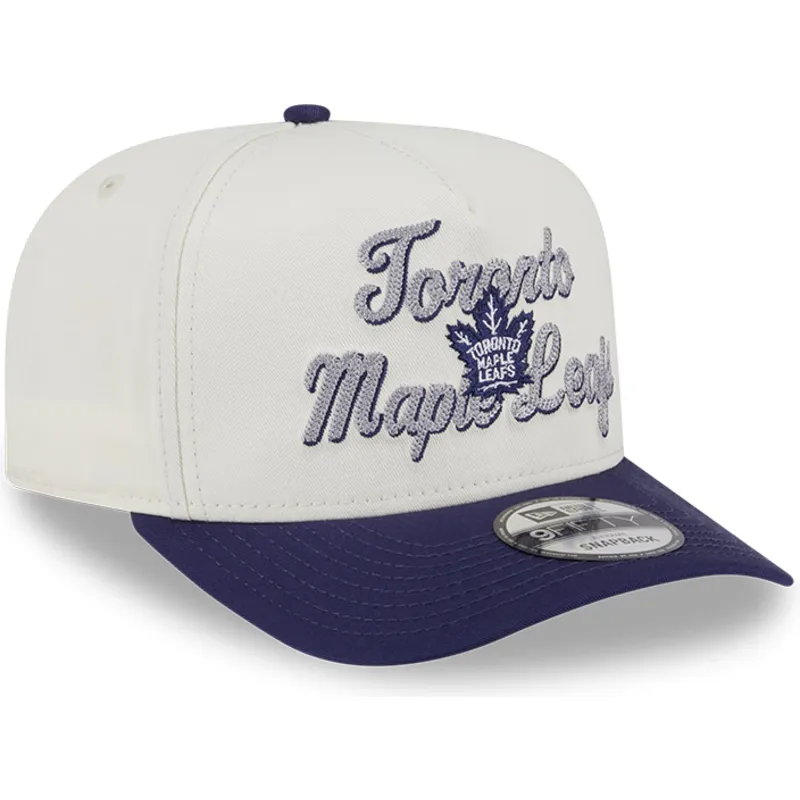 cepice-zaoblena-bezova-snapback-9fifty-a-frame-chainstitch-toronto-maple-leafs-nhl-new-era