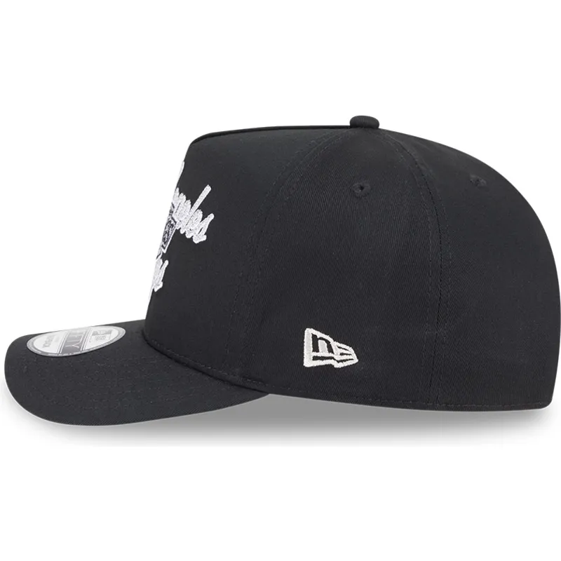 los-angeles-kings-nhl-svart-bojd-keps-snapback-9fifty-a-frame-chainstitch-fran-new-era