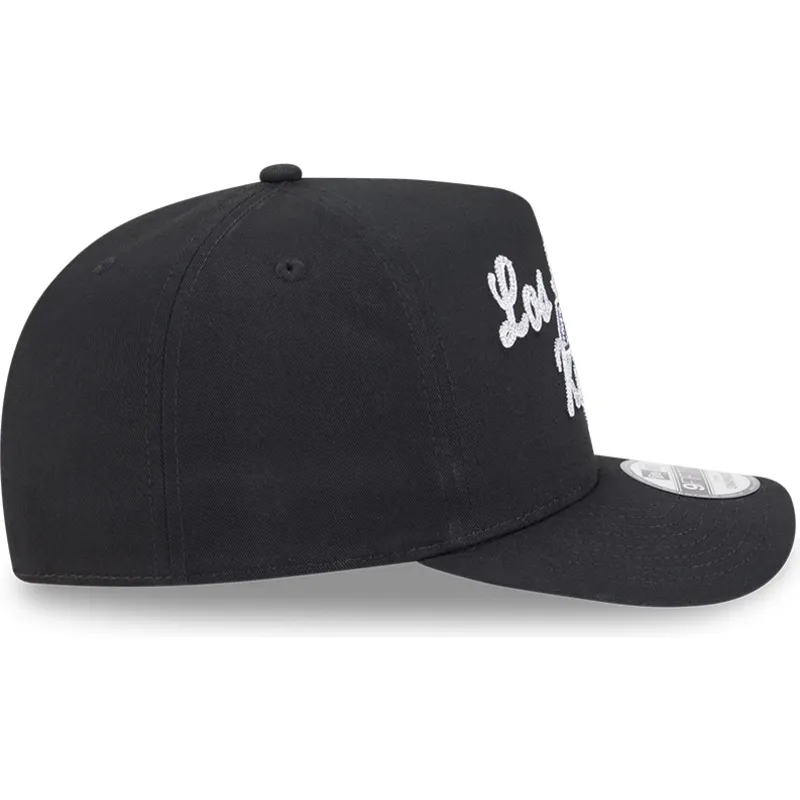 los-angeles-kings-nhl-svart-bojd-keps-snapback-9fifty-a-frame-chainstitch-fran-new-era