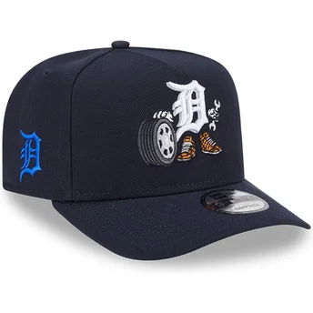 New Era Detroit Tigers MLB 9FIFTY A Frame Cartoon Marineblau Snapback Kappe