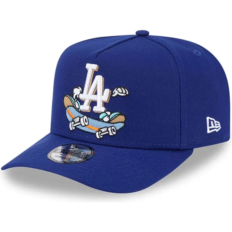 cepice-zaoblena-modra-snapback-9fifty-a-frame-cartoon-los-angeles-dodgers-mlb-new-era
