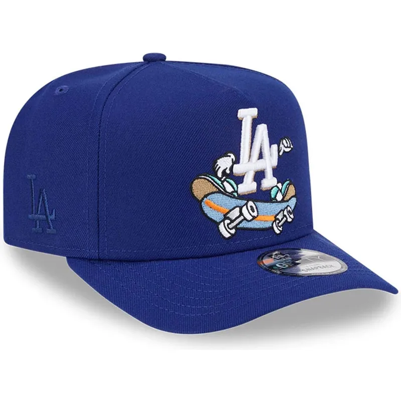 cepice-zaoblena-modra-snapback-9fifty-a-frame-cartoon-los-angeles-dodgers-mlb-new-era