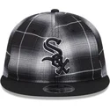 cepice-rovna-cerna-snapback-9fifty-retro-crown-plaid-chicago-white-sox-mlb-new-era