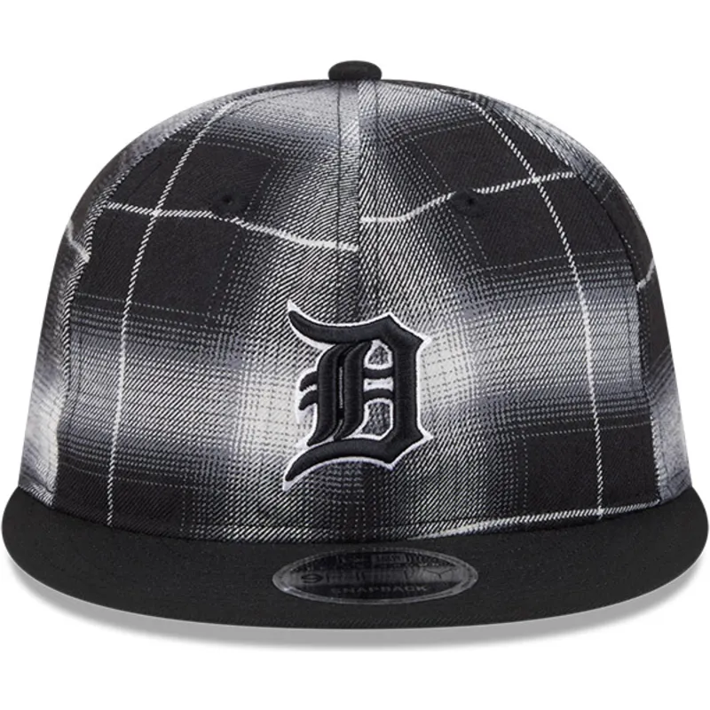 gorra-plana-negra-snapback-9fifty-retro-crown-plaid-de-detroit-tigers-mlb-de-new-era