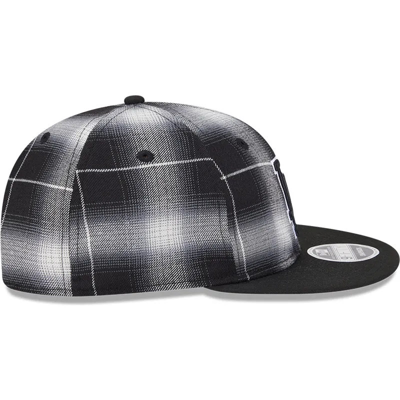 gorra-plana-negra-snapback-9fifty-retro-crown-plaid-de-los-angeles-dodgers-mlb-de-new-era