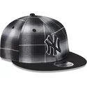 schwarze-flache-snapback-kappe-9fifty-retro-crown-plaid-der-new-york-yankees-mlb-von-new-era
