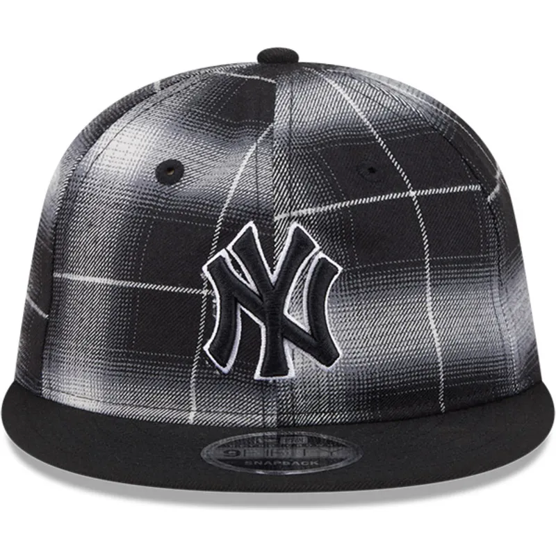new-era-new-york-yankees-mlb-9fifty-retro-crown-plaid-svart-snapback-flat-keps