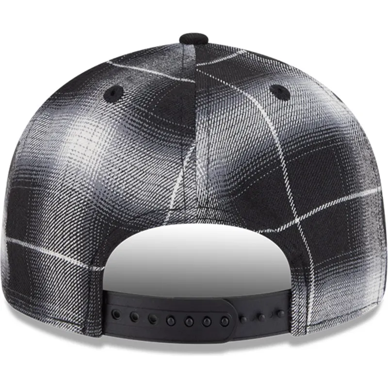 schwarze-flache-snapback-kappe-9fifty-retro-crown-plaid-der-new-york-yankees-mlb-von-new-era