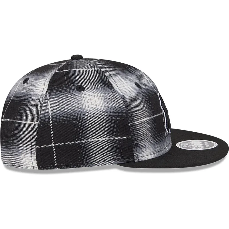 new-era-new-york-yankees-mlb-9fifty-retro-crown-plaid-svart-snapback-flat-keps