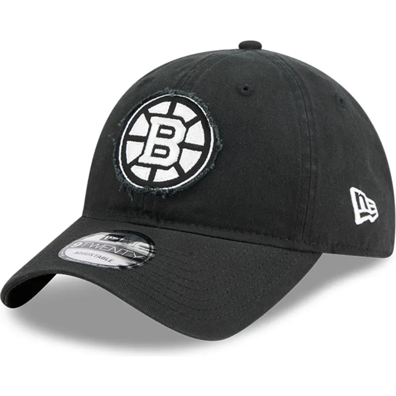 gorra-curva-negra-ajustable-9twenty-stamp-de-boston-bruins-nhl-de-new-era