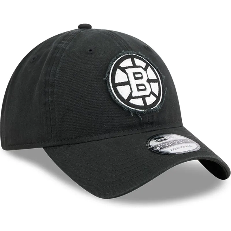 gorra-curva-negra-ajustable-9twenty-stamp-de-boston-bruins-nhl-de-new-era