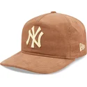 schwarze-gebogene-snapback-kappe-19twenty-nostalgic-golfer-der-new-york-yankees-mlb-von-new-era