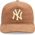 schwarze-gebogene-snapback-kappe-19twenty-nostalgic-golfer-der-new-york-yankees-mlb-von-new-era