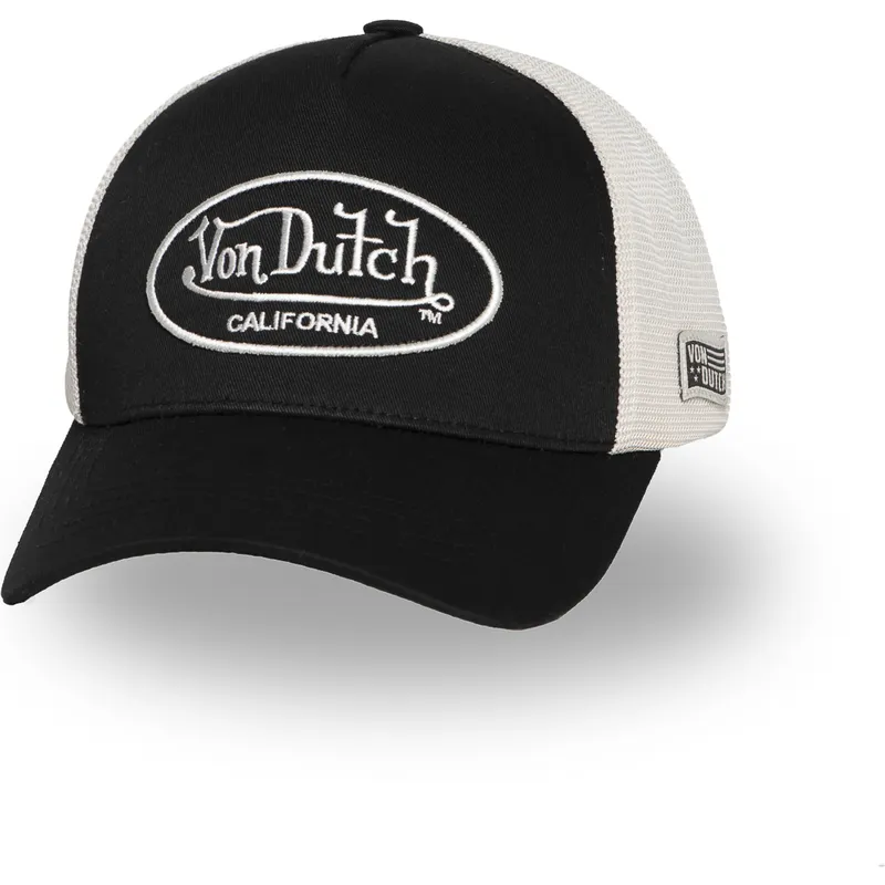 schwarze-und-beige-verstellbare-trucker-kappe-lof-b30-von-von-dutch