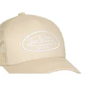 beige-justerbar-truckerkeps-lof-b35-fran-von-dutch