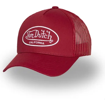 Cap zaoblená red adjustable strap Von Dutch