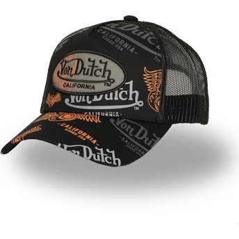Čepice zaoblená černá snapback CAFE03 Von Dutch