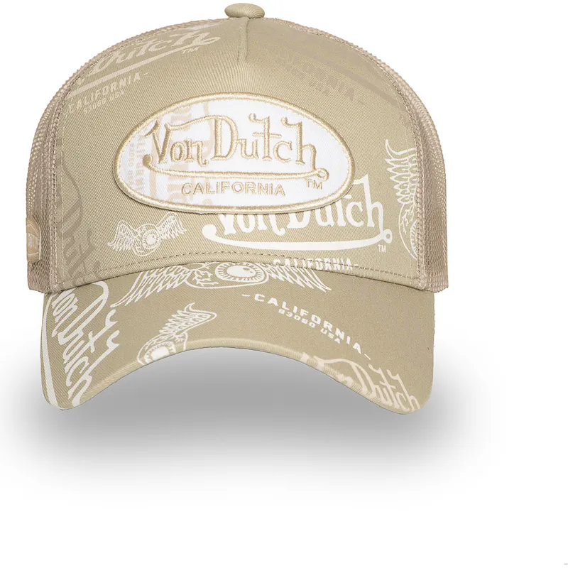 cepice-zaoblena-zadne-zvire-bezova-snapback-cafe05-von-dutch