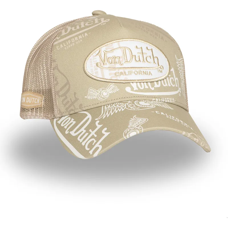 cepice-zaoblena-zadne-zvire-bezova-snapback-cafe05-von-dutch