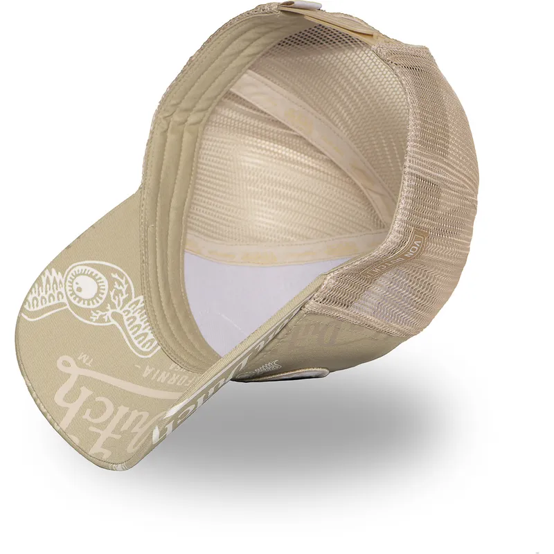 cepice-zaoblena-zadne-zvire-bezova-snapback-cafe05-von-dutch