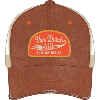 Καφέ και μπεζ καπέλο trucker MAC11 της Von Dutch