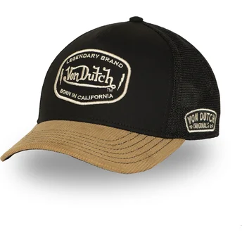 Von Dutch SEM02 Black and Brown Trucker Hat