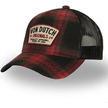 Čepice zaoblená červená snapback CAR05 Von Dutch