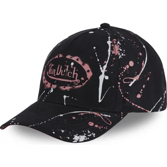 Cap zaoblená black snapback Von Dutch