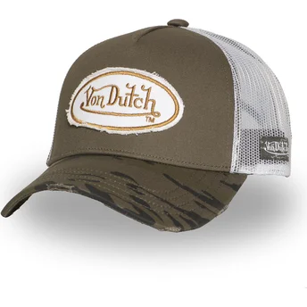 Čepice zaoblená zelená snapback KAM K Von Dutch