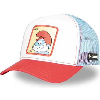 Čepice zaoblená žádné zvíře vícebarevná snapback Papá Pitufo SMU PAPA Los Pitufos Taťka Šmoula The Smurfs Capslab
