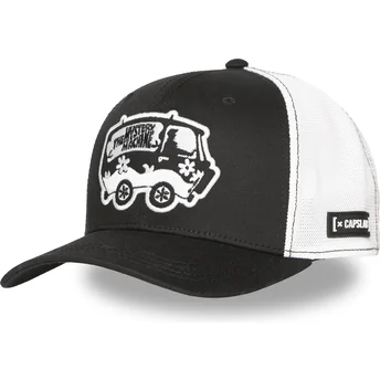 Gorra trucker negra y blanca The Mystery Machine SD3 VAN Scooby-Doo de Capslab