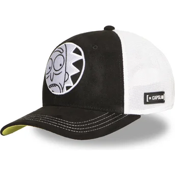 Čepice zaoblená černá snapback REM6 GLO Rick Sanchez Rick a Morty Capslab