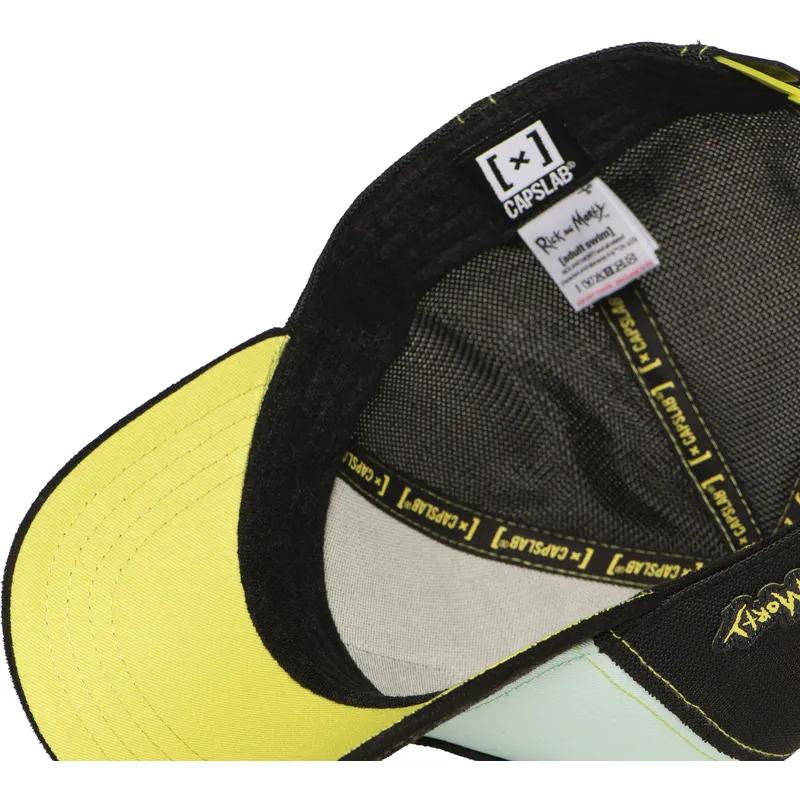 capslab-rick-y-morty-rem6-gun-rick-sanchez-bla-och-svart-truckerkeps