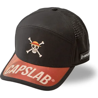Cap zaoblená black adjustable strap Straw Hat Pirates One Piece Capslab