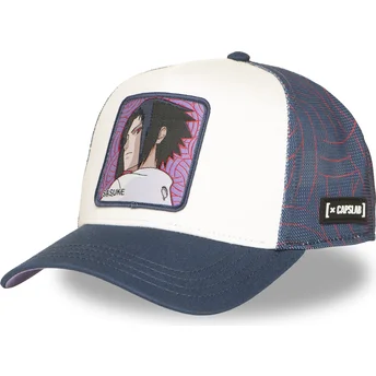 Čepice zaoblená žádné zvíře bílá snapback Sasuke Uchiha NS5 SAS Naruto Sasuke Uchiha Naruto Capslab