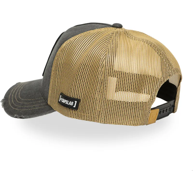 capslab-joe-dalton-lck-joe-lucky-luke-grey-trucker-hat