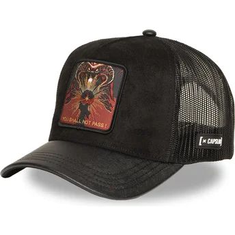 Schwarze Trucker-Kappe Gandalf You Shall Not Pass LOTR PAS Der Herr der Ringe von Capslab