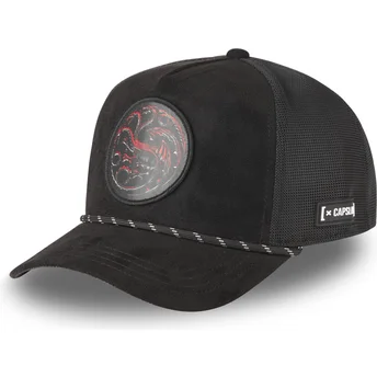 Čepice zaoblená černá snapback HOD SYM Targaryen Hra o trůny Capslab