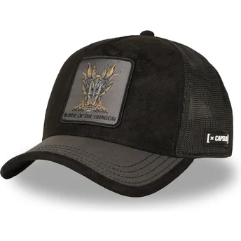 Cap zaoblená black snapback House Of The Dragon HOD DRA Juego Game of Thrones Capslab