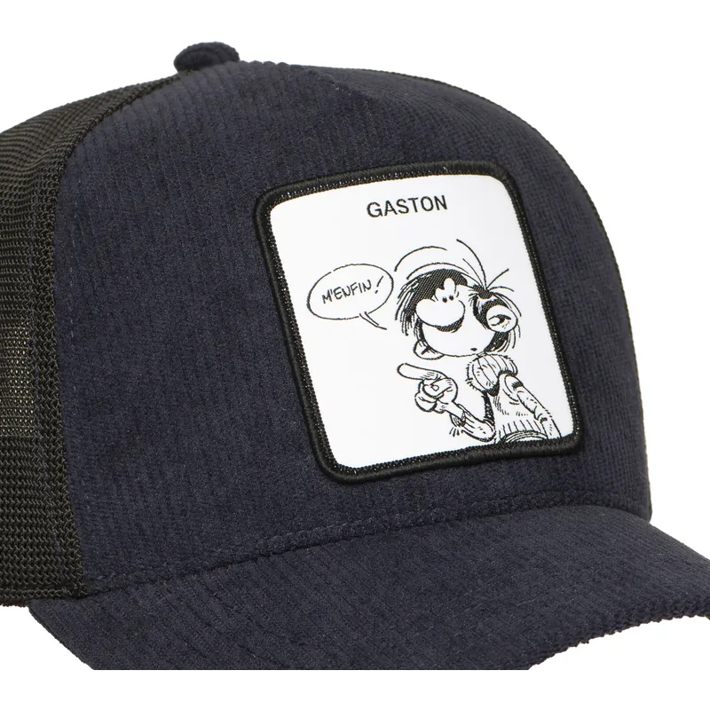 trucker-cap-marineblau-und-schwarz-gaston-lagaffe-glg2-gbd-von-capslab