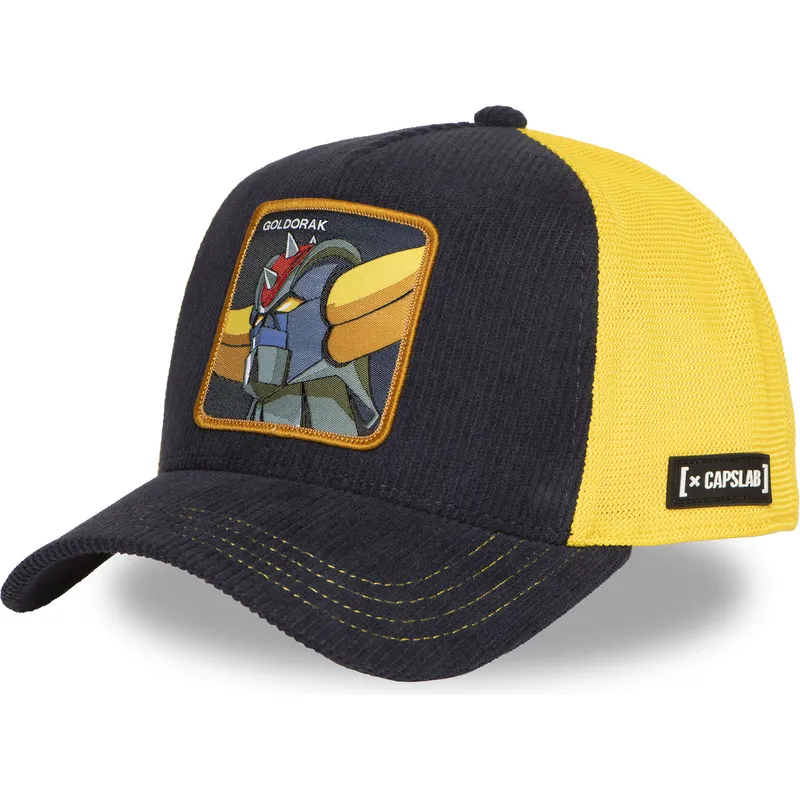 gorra-trucker-azul-marino-y-amarilla-robot-grendizer-goldorak-gol6-gol-robot-grendizer-de-capslab