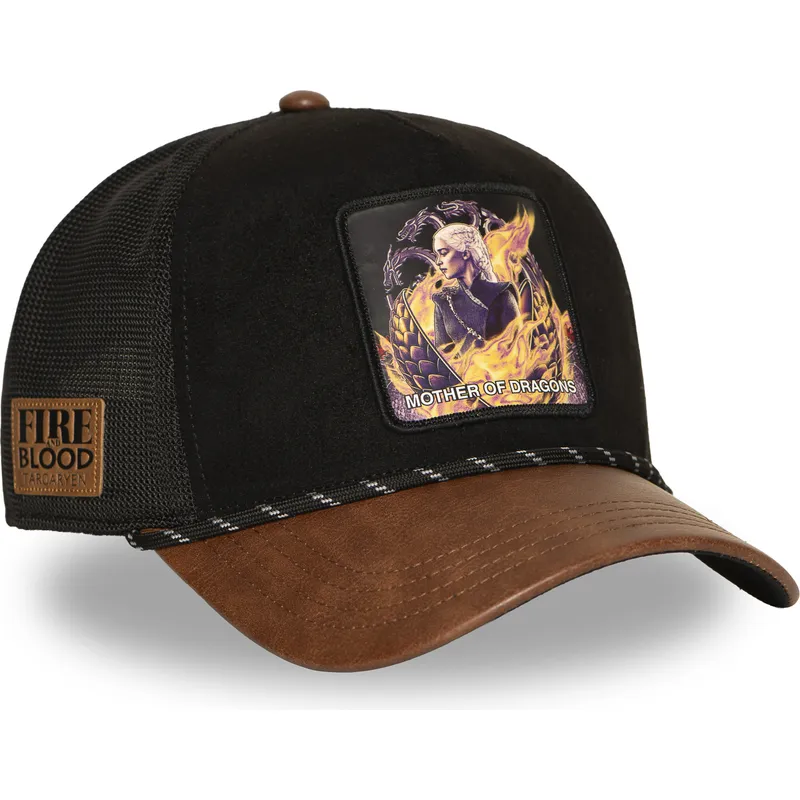 svart-och-brun-trucker-keps-daenerys-targaryen-got-mot-game-of-thrones-fran-capslab