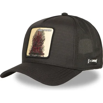 Schwarze Trucker-Cap Eiserner Thron GOT IRO Game of Thrones von Capslab