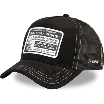 Čepice zaoblená žádné zvíře černá snapback Pasta-way BTJ PAS Beetlejuice Pasta-way Beetlejuice Capslab