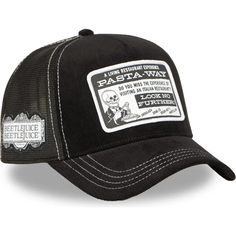 svart-trucker-keps-pasta-way-btj-pas-beetlejuice-fran-capslab