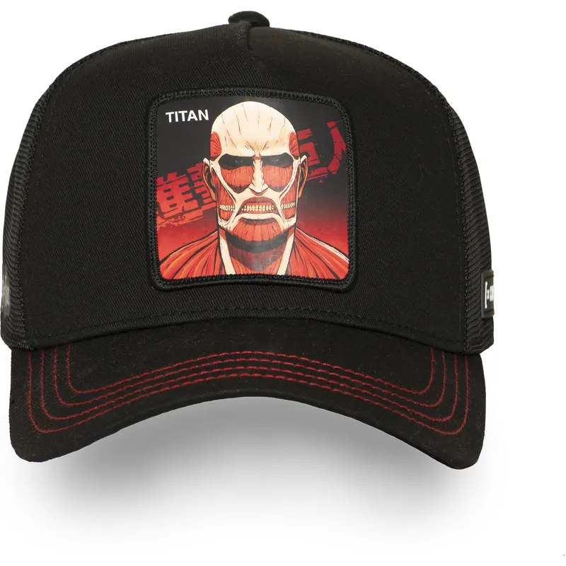 trucker-cap-schwarz-kolossaler-titan-aot2-tit-attack-on-titan-von-capslab