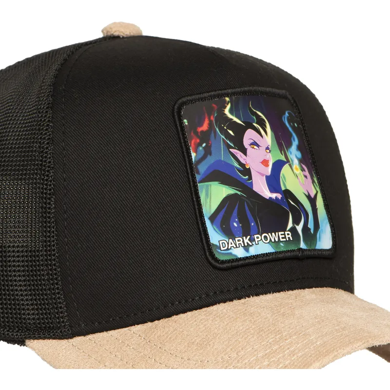 trucker-cap-schwarz-und-braun-maleficent-dark-power-sp-pri3-disney-von-capslab