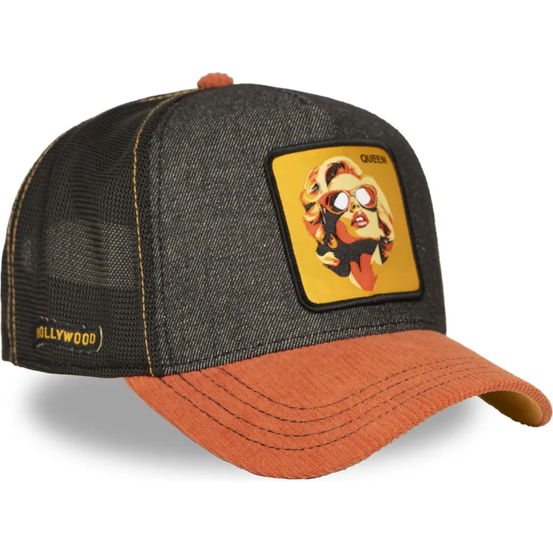 cepice-zaoblena-zadne-zvire-cerna-snapback-marilyn-monroe-queen-fam-que-famous-marilyn-monroe-famous-capslab