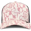 trucker-cap-beige-und-rosa-simple-aztek-hft-von-djinns